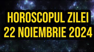 Horoscopul zilei de 22 noiembrie 2024 Racii își pot transforma pasiunile întro sursă de venit [upl. by Ingham]