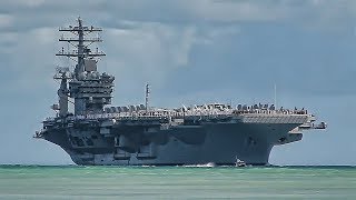 USS Nimitz  VIP Tour amp Flight Deck Action [upl. by Eladnwahs654]