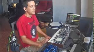 Fatboy Slim  Right here right now Loop cover with 6 instruments Live composition [upl. by Gnart]