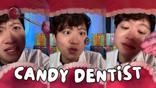 Dentist eats candy from your teeth ASMR 🦷🍬 [upl. by Grati94]