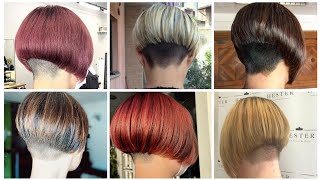 Short Shaved Nicely Nape Bob Haircuts ideas for Womens [upl. by Imhsar]