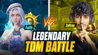 Legendary TDM Battle 🔱 Zeltrax And Faith PlayzZz  1v1 ft 1NonlyZeltraX [upl. by Attehcram]