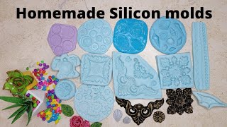 Homemade silicon Molds for art and craft DIY silicon molds for clay and resinSilicon Mold making [upl. by Lasala836]