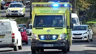 SECAmb  Volvo V50 Rapid Response Vehicle  Emergency Ambulance Responding [upl. by Abehshtab]