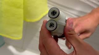 How to replace Hansgrohe shower cartridge delta cartridge [upl. by Hairahcez346]