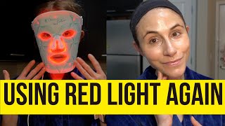 Using My Red Light Mask Again  Skincare Vlog [upl. by Wehtta256]