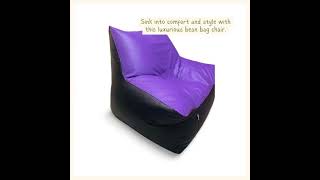 Introducing the Sofa Bean Bag 5xl in Light Violet and Black 💜1 [upl. by Llorre682]