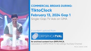 Commercial Breaks of GMA during TiktoClock  February 13 2024 Gap 1 [upl. by Richel]