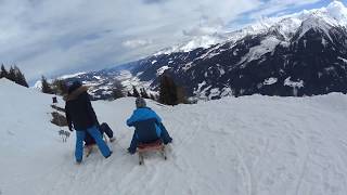 Najduza staza za sankanje na svijetu 14 km  WILDKOGEL ARENA Bramberg am Wildkogel [upl. by Sherm]