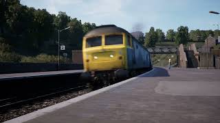 BR Blue Class 47 thrashes through with MEGA tones [upl. by Adierf]