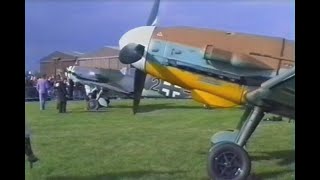 Duxford Bf 109s Black 6 amp Black 28th May 1995 [upl. by Allicirp409]