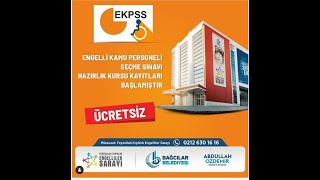 ekpss 2024 için İstanbul Bağcılar ilçesinde Ocak 2024te ÜCRETSİZ olarak EKPSS KURSU BAŞLIYOR İsta [upl. by Eicrad5]