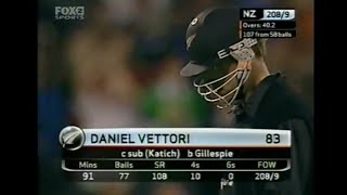 Daniel Vettori 83 run vs Australia 2005  Australia vs New Zealand 2005 2nd ODI Extended Highlight [upl. by Brosine]