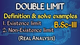 Double limit in hindi  Real analysis  BSc 3rd year maths  Simultaneous limit [upl. by Ahsille822]