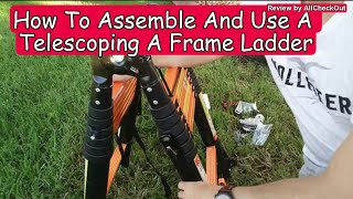 How To Assemble And Use A Telescoping A Frame Ladder [upl. by Adnamaa600]