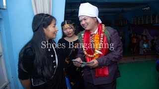 Sali vena ju shoes Bargaining in Nepali Culture wedding [upl. by Janos7]