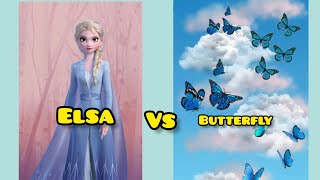 ELSA ❄️ VS BUTTERFLY 🦋gowns 👗watches⌚heels👠phone📱ampcute accessories [upl. by Stacie]