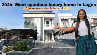 Most spacious 5 bedroom luxury home in ikota lekki Lagos Nigeria [upl. by Orteip791]