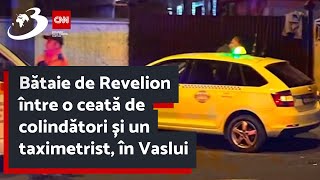 Bătaie de Revelion între o ceată de colindători și un taximetrist în Vaslui [upl. by Yud]