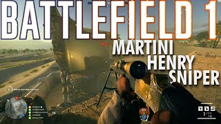 Martini Henry Sniper Gameplay  Battlefield 1 Conquest No Commentary [upl. by Assilym]