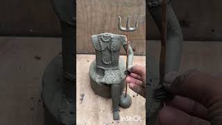 Mahadev murti makingsbholenath idol making shorts34 [upl. by Oiragelo]