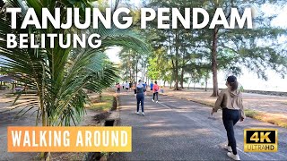 Walking Around Bangka Belitung ❗ TANJUNG PENDAM  Belitung 4K 🇮🇩 [upl. by Akemor]