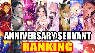 Anniversary Servant Ranking  FateGrand Order [upl. by Cathy830]