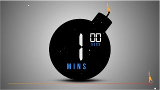 🔥 BOMB Timer Cuenta Atrás de 1 minuto con Música  Cuenta REGRESIVA 1 minute TIMER bomb💥loud [upl. by Relyt]