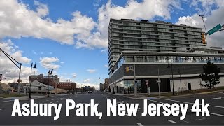 Driving in historic city by the sea  Asbury Park New Jersey 🇺🇸 4k [upl. by Ogram]