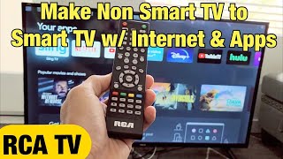 Make RCA TV into Smart TV Connect to Internet amp have Apps [upl. by Akinnej]