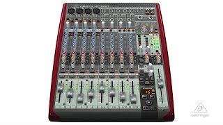 XENYX UFX1204 Analog Mixer and Multichannel USBFirewire Interface [upl. by Pilif]