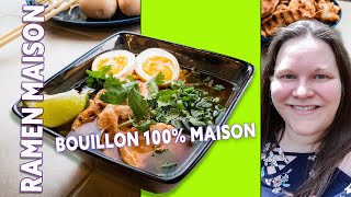 Comment faire un BOUILLON ASIATIQUE au Poulet pour RAMEN MAISON [upl. by Aixela]