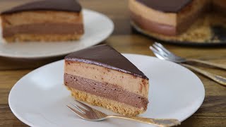 NoBake NutellaPeanut Butter Cheesecake Recipe [upl. by Cate]