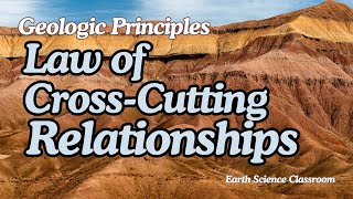 Geologic Principles Law Of CrossCutting Relationships [upl. by Ahtnams]