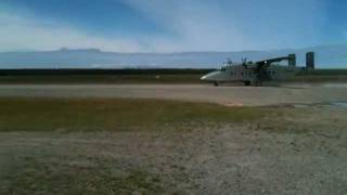 C23 Sherpa Take off on Dirt Runway [upl. by Lletnahs]