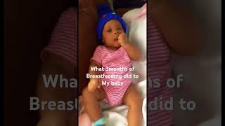 what 3months of breastfeeding did to my babyyoutubeshorts breastfeedingtoddler breastfeeding kid [upl. by Haelam]