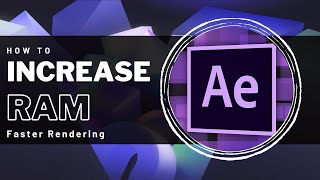 After Effects  How To Increase RAM Preview amp Rendering Speeds [upl. by Quigley314]