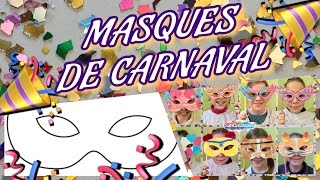 MASQUES DE CARNAVAL  SIMPLE ET FACILE  ATELIER CRÉATIF ENFANTS 🎉 SABCREATIONS [upl. by Rajewski271]