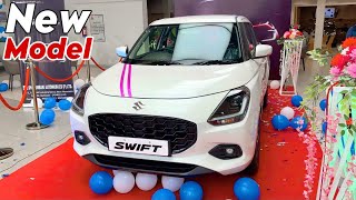 New SWIFT 2024 Updated Model  Maruti Suzuki Swift 2024 Vxi White Colour Review [upl. by Paryavi]