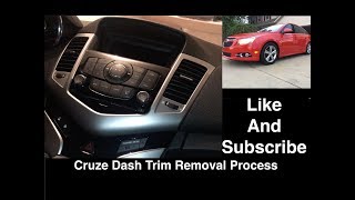 Chevy Cruze Interior Trim Removal Process  Radio Shifter Gauges and Door Speaker Trim [upl. by Miche]