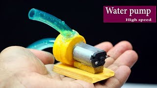 How to make high speedy mini water pump at home [upl. by Gnot51]