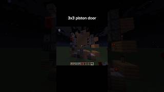 3x3 piston door bedrock minecraft minecraftredstone redstone [upl. by Shivers]