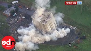 A giant building implosion in Australia goes wrong [upl. by Zrike]