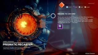 Means To An End  Barrier To Entry Quest Text  Destiny 2 Season Of Arrivals [upl. by Nigrom374]