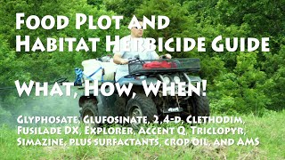 Guide to Herbicides for Food Plots and Habitat Projects [upl. by Ativad]