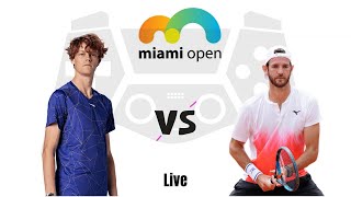 Jannik Sinner vs Andrea Vavassori  Miami Open 2024 Live Match Today [upl. by Akoek]