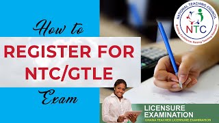 HOW TO REGISTER FOR THE NTC GTLE EXAM  GTLE NTC teacherLicensure [upl. by Majka273]