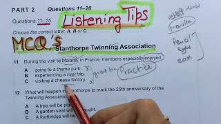 IELTS listening tips multiple choice questions  ielts listening multiple choice questions l [upl. by Yaker]