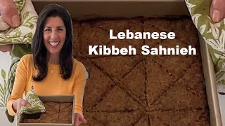 Baked Kibbeh is just as delicious as Raw Kibbeh [upl. by Nurat]