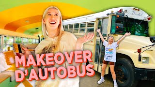 JE TRANSFORME UN AUTOBUS SCOLAIRE EXTREME MAKEOVER [upl. by Brezin]